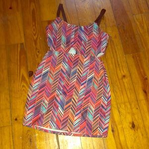 A beautiful multi colored night out dress